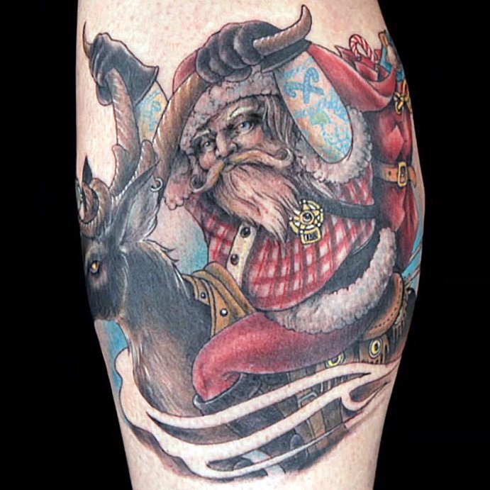 inkmaster's tweet photo. Ho ho ho! Less than a week until this guy's coming to town. #MerryInk #InkMaster https://t.co/GkT2Gd0Fwm