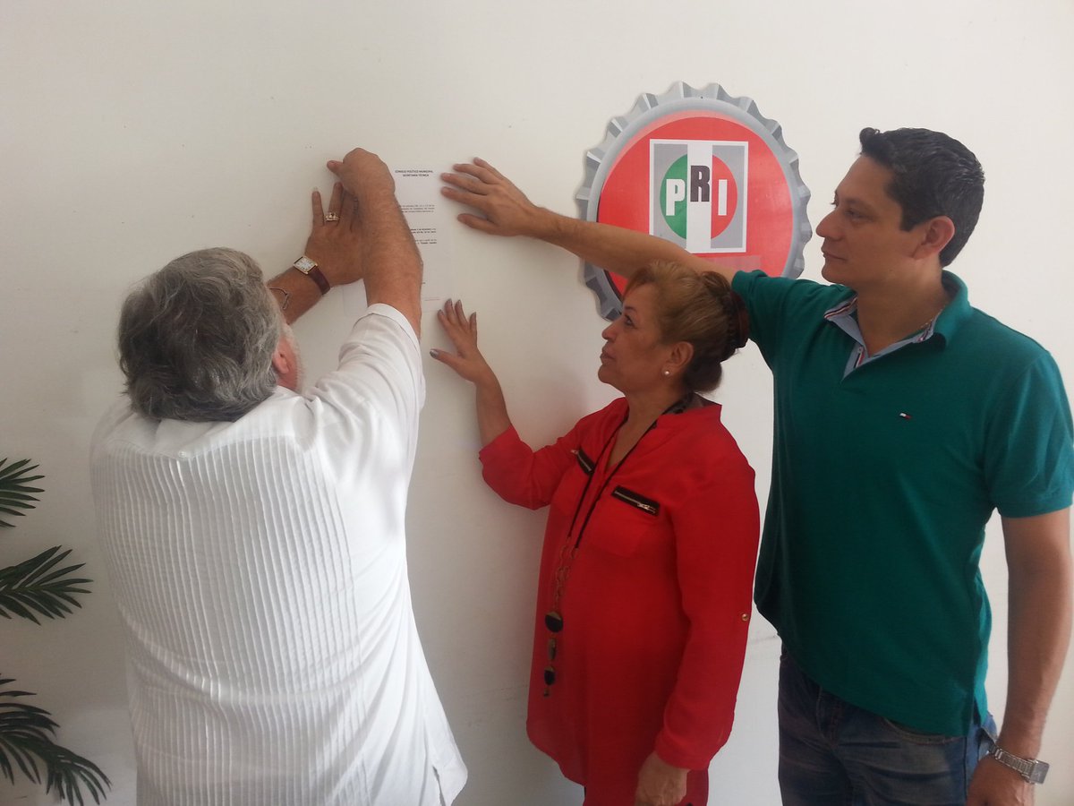 CP_PRICAM's tweet photo. Se coloca en estrados del @PRICM_Carmen la convocatoria para la Asamblea de Consejeros Políticos. https://t.co/eJg7dlI7cB