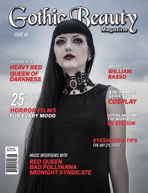 GothicBeautyMag's tweet photo. Check out upcoming Issue 48 cover!  Cover model @Obsidian_Kerttu 
Pre-order https://t.co/wfVrRq3aC0 https://t.co/eXETpnwaJx