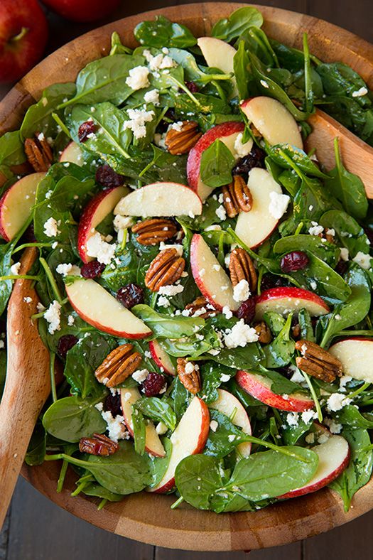 DelectableSalad's tweet photo. #KatieSheaDesign ♡♡  Apple Pecan Feta Spinach Salad with Maple Cider Vinaigr... - https://t.co/qk4I7TSus4 https://t.co/QyEQregaBR
