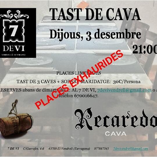 7deVi_eV's tweet photo. Gràcies per la confiança!
#7deVi #elvendrell #cava #cavarecaredo #tastdecava @CavaRecaredo @FerranRecaredo https://t.co/09rghSwF96