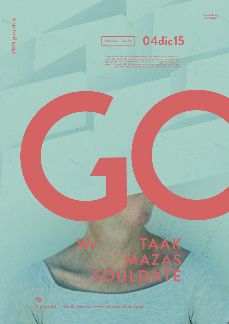 Big Shows This Weekend in GOYA Social Club w/ @TAAK_TAAK <a href="/isMazas/">Mazas</a> <a href="/SouldateMusic/">tony tony</a> on Friday &amp; #Studio76 on Saturday !