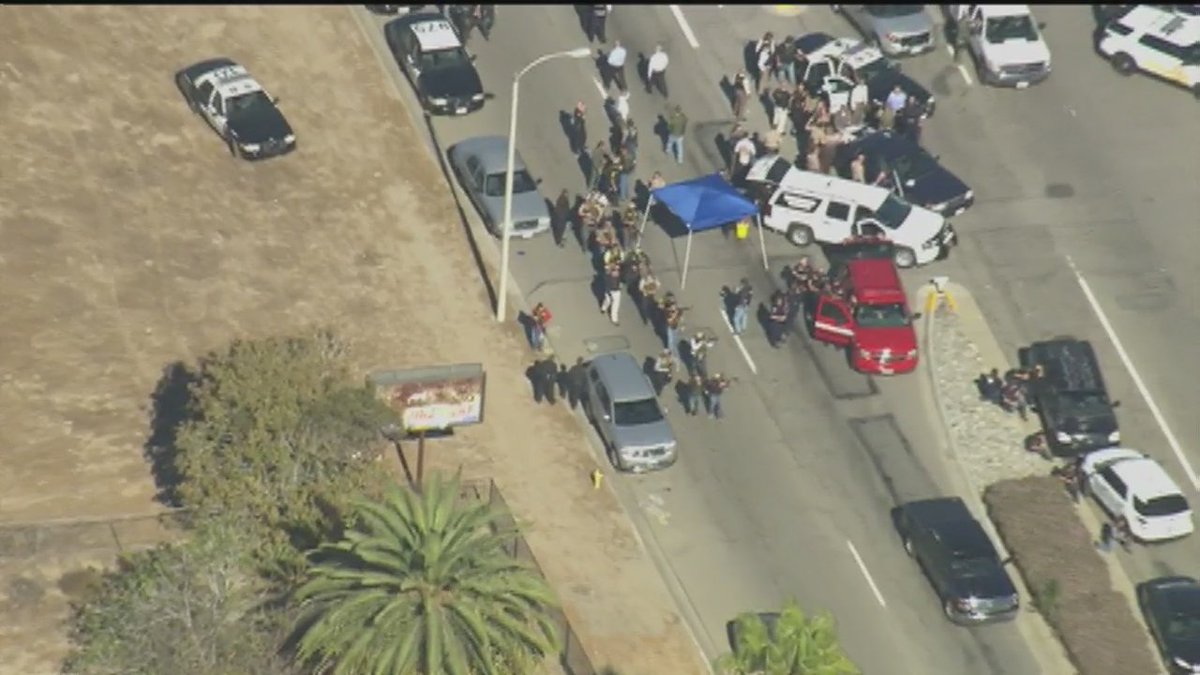 FOXLA's tweet photo. Photos from SkyFOX over the San Bernardino shooting. Story developing: https://t.co/dADc0xpXsH https://t.co/hxRiVHfHsk