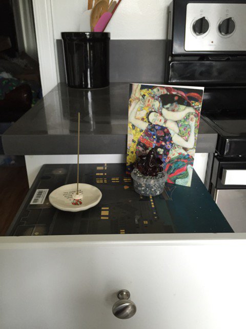 WildWomensAC's tweet photo. Kristin's mini-alter. @machineryonite #wildww https://t.co/WXduOEKm3H