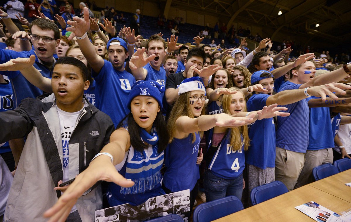 chrishowell91's tweet photo. Things are heating up at #Cameron Indiana vs Duke at 9:15p EST #cameroncrazies #iubb #heraldtimes https://t.co/Bp2whdZAml