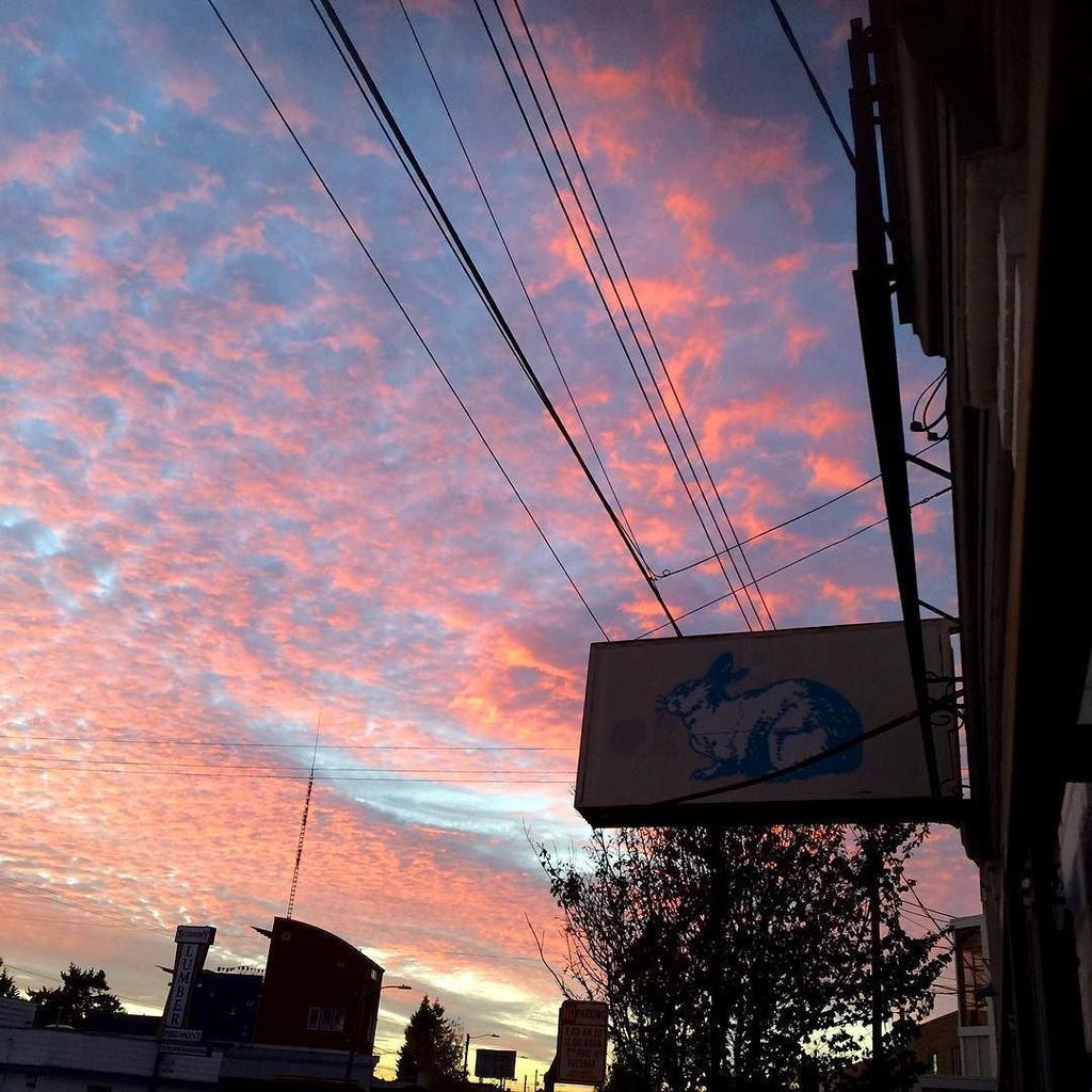 Three30Forty's tweet image. Sunset from the gallery door. 
#thenow #thebunny ift.tt/1YJ7yVp