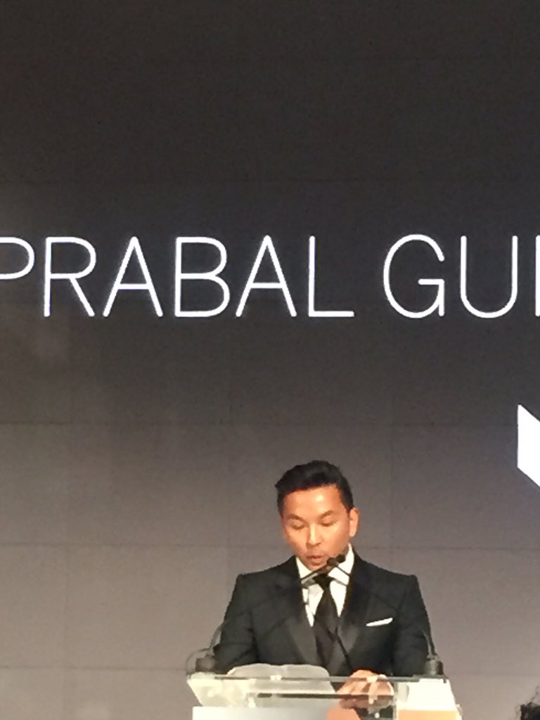 SalesGraphics's tweet photo. .@prabalgurung gave the best speech about why #education is important. #FNAA https://t.co/icu8NILvs9