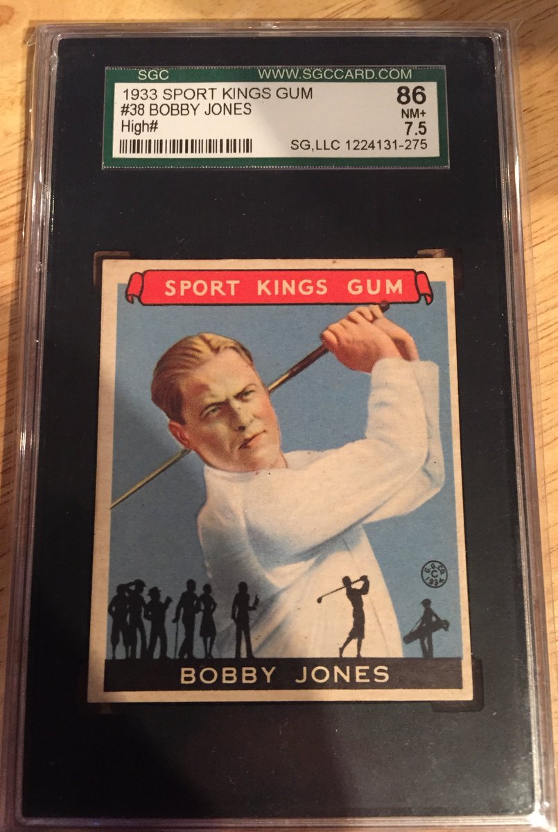 KenTylerTx's tweet image. Another incredible hit out of Wheeler Collection!  1933 Sport Kings Bobby Jones SGC 86  @BlowoutTV @CollectWheeler