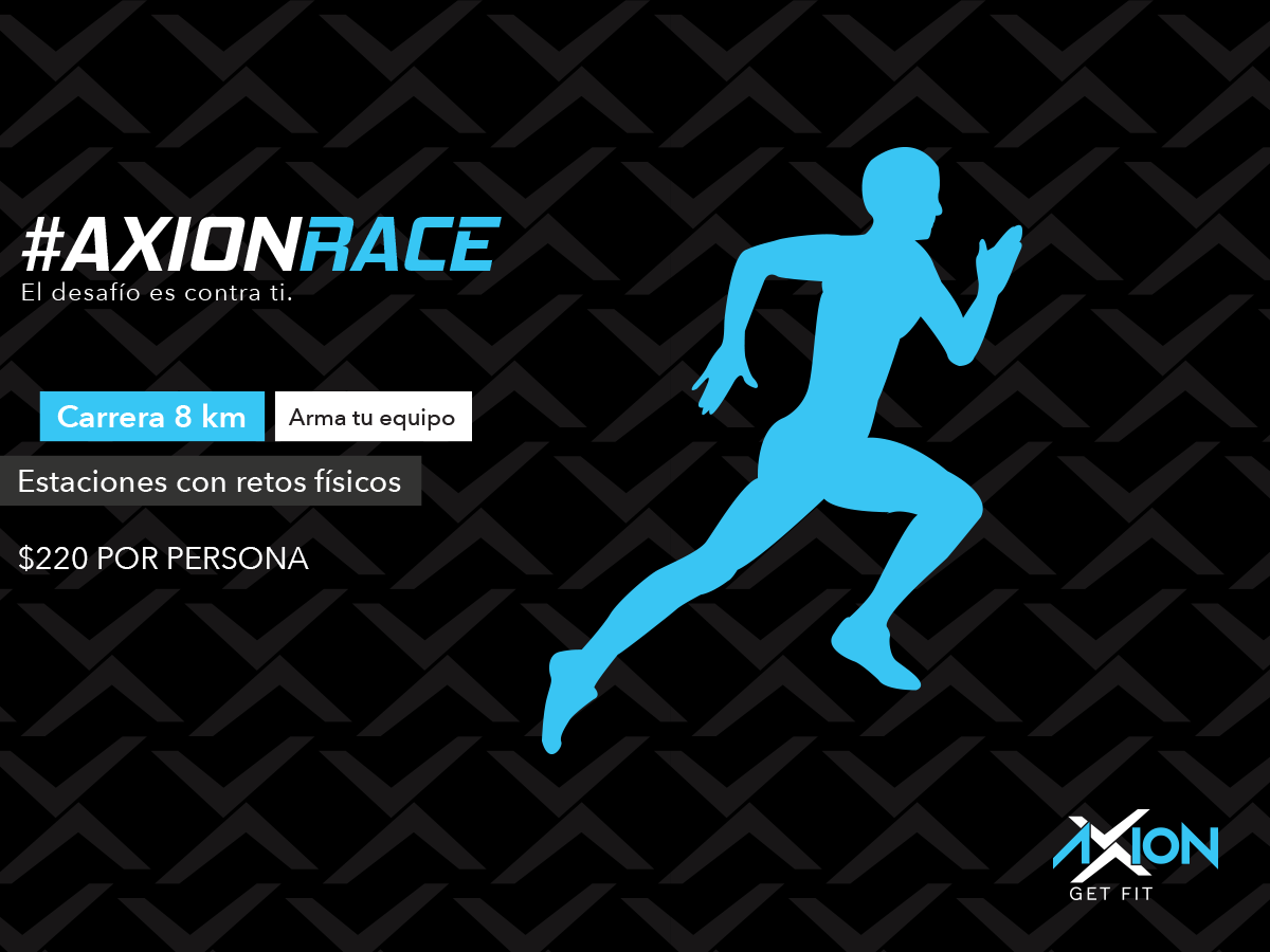 Axion_GetFit's tweet photo. Si te gustan los retos y superarte a ti mismo, tienes que venir a #AxionRace 🏆 https://t.co/qvVFfjvZjV