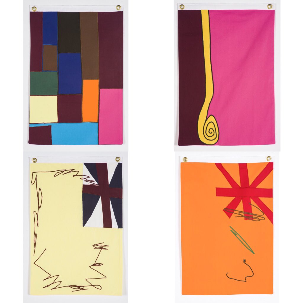 AMilesGallery's tweet image. 4 of 28 . . . Proudly Otara Day Children's Flags by Fiona Jack, at the Gallery now 10/30 Upper Queen St