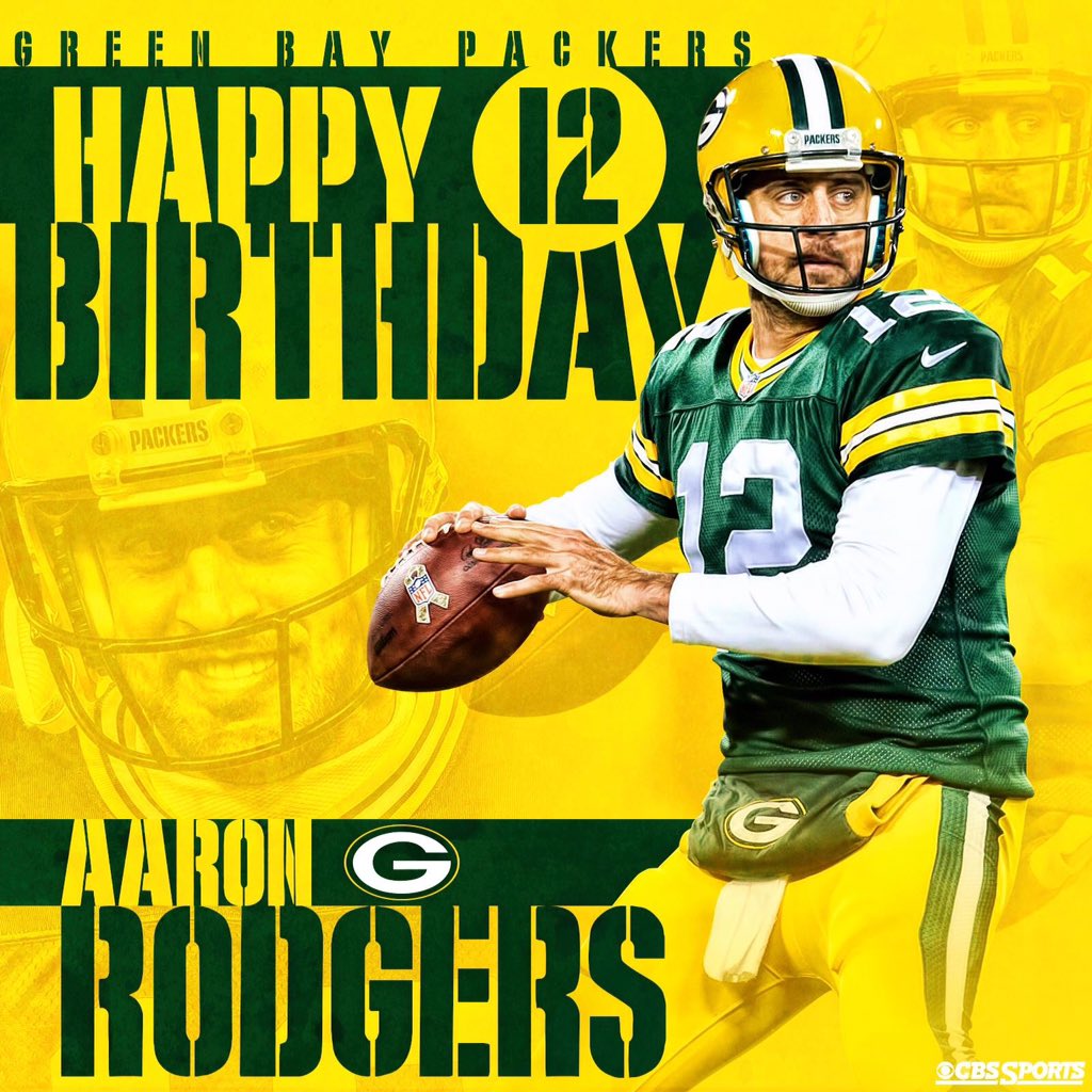 Happy birthday to one of the greats, have a day Aaron Rodgers!!    