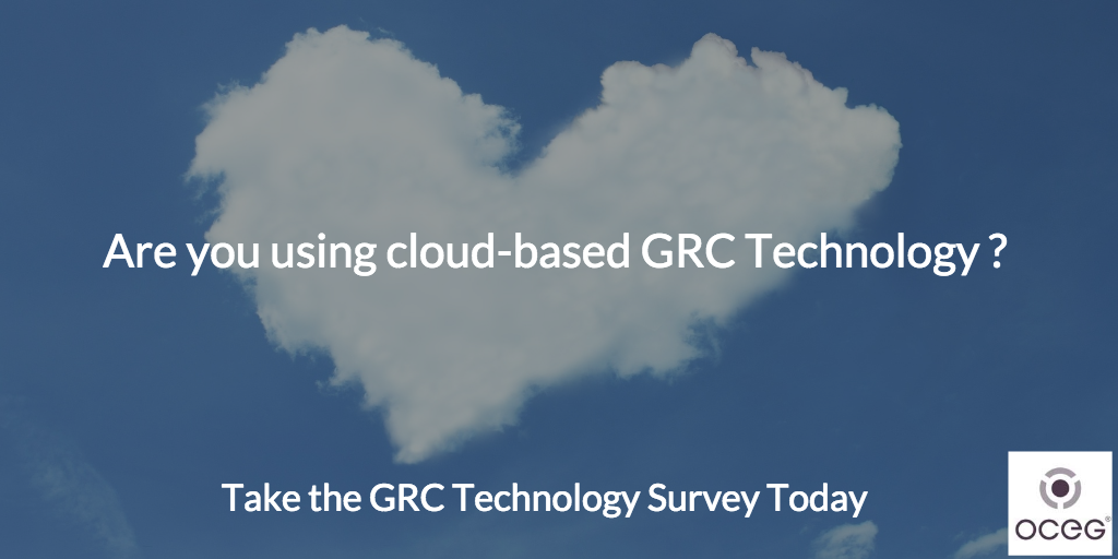 oceg's tweet photo. Are you using #cloud based #GRCTechnology? We need to know: take the #GRCTechSurvey https://t.co/b6RrGkDcnP https://t.co/CchDVO1SYv