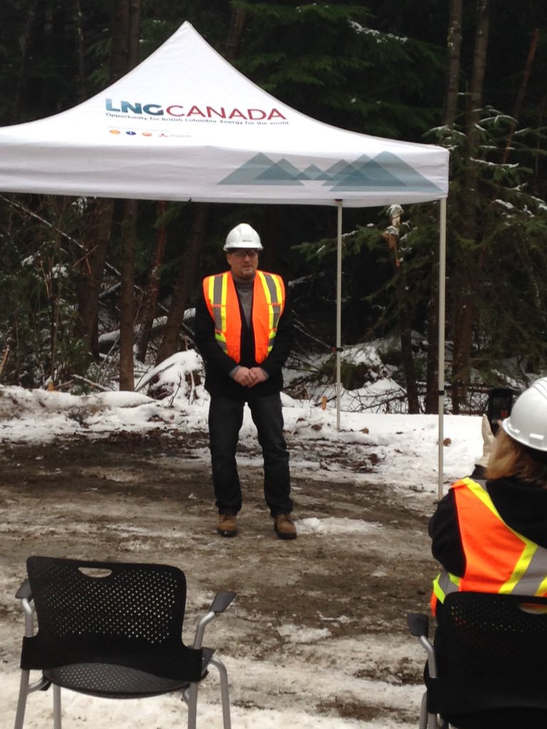 LNG Canada launches early works. Celebrating today in #Kitimat.