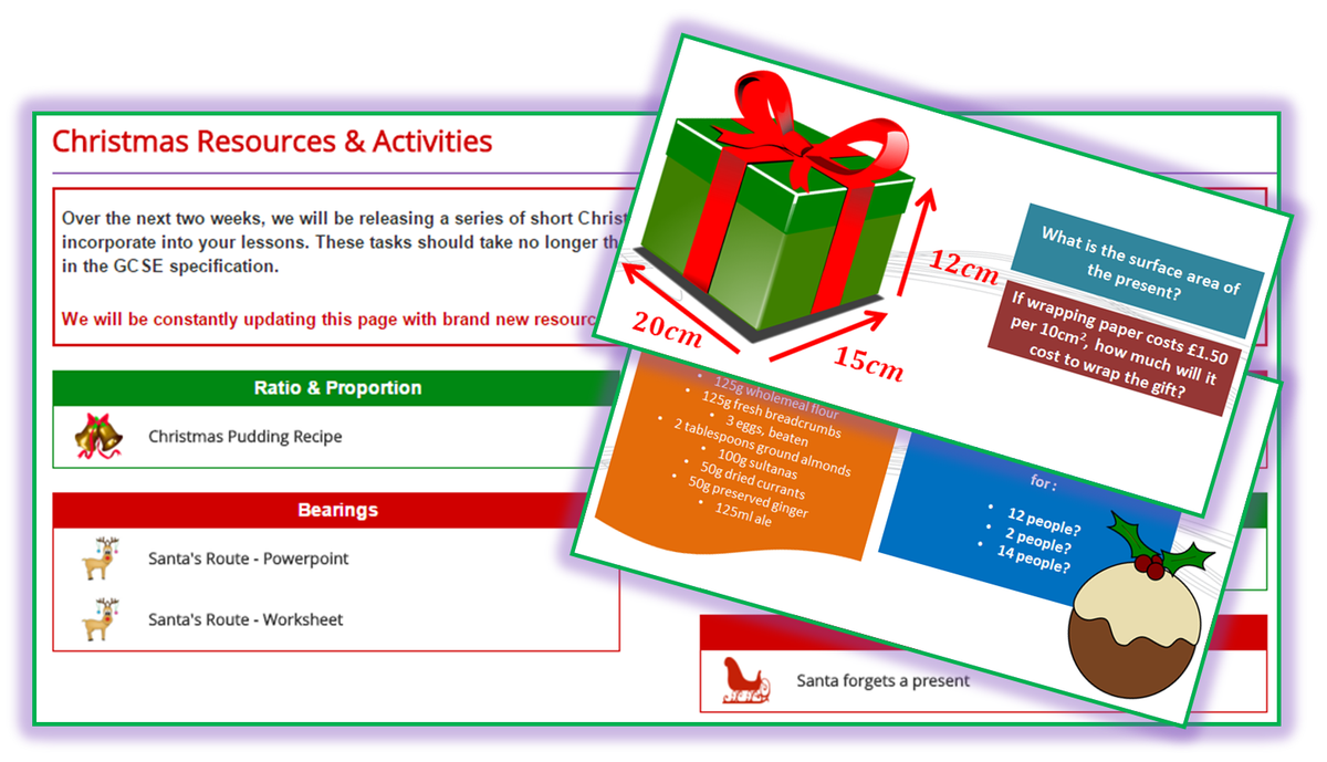 weteach_maths's tweet photo. Remember to check out our growing collection of free CHRISTMAS MATHS STARTERS @ https://t.co/vERtKsGhYU https://t.co/Xb0WAjF1jH