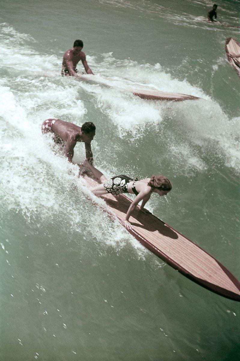 Surf’s up! A cover of Vogue US shot in Hawaii, 1938.