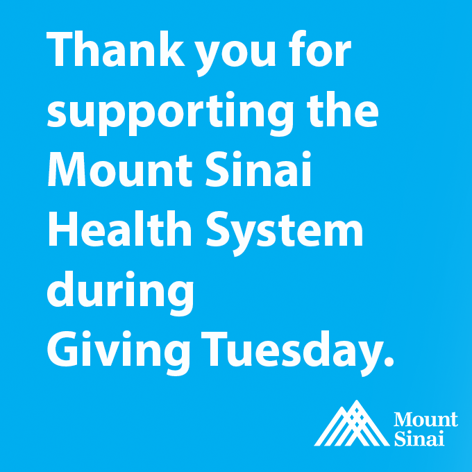 Mount Sinai Health System tweet media