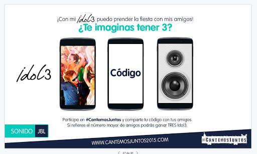 JennyCarrera_'s tweet photo. Nosotras ya hicimos nuestra versión #CantemosJuntos 
Pueden ganar un#Idol3 @alcatel1touchca https://t.co/U0FSmV135O https://t.co/MRFLSfHfAk