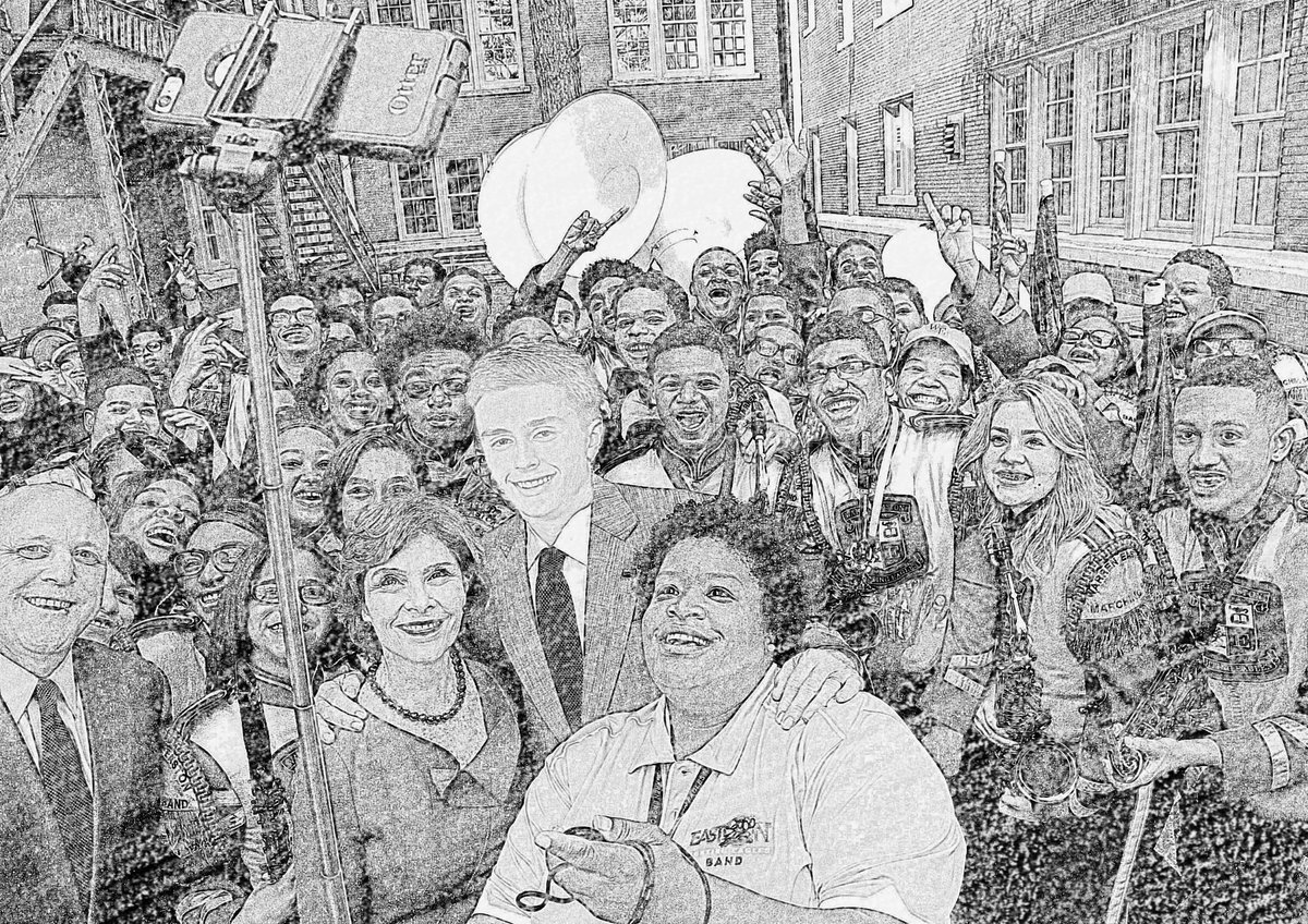 AFABA2016's tweet photo. A wonderful drawing of our candidate @TravisS21 visiting a college in New Orleans to discuss his goals for education https://t.co/QsXYqaiXo9