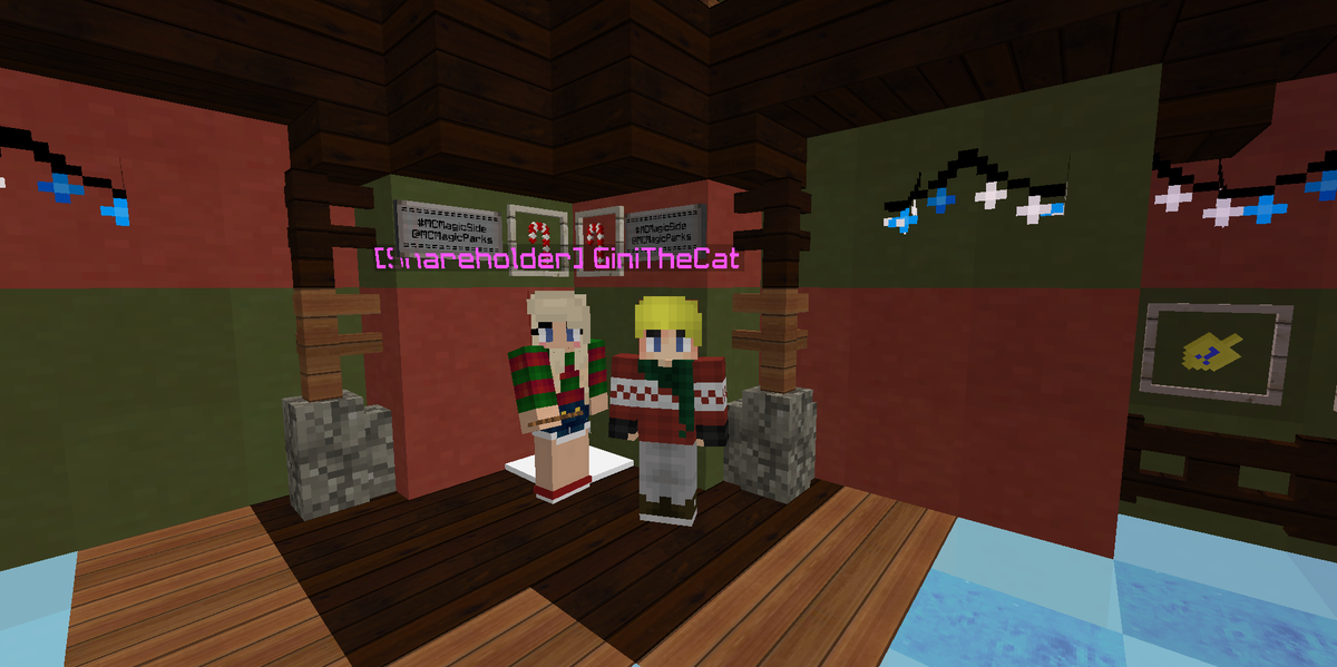 gageboardman's tweet image. Exploring the Seasonal server on @MCMagicParks with my mom! #MCMagicSide #HolidaysWithFamily