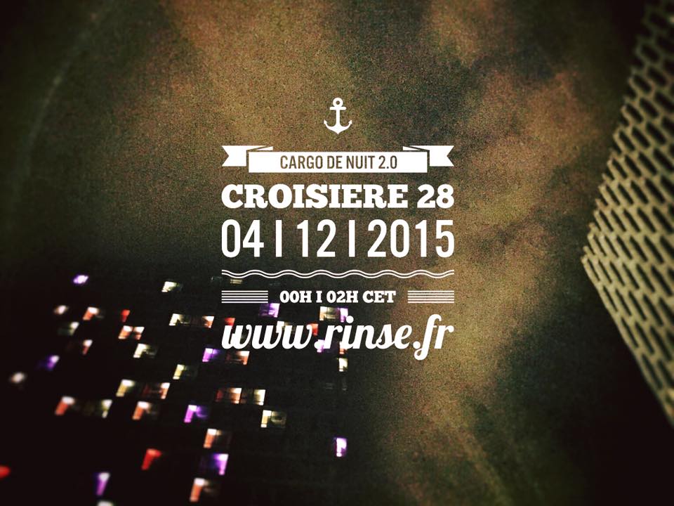 Cargodenuit2's tweet photo. vendredi minuit sur @RinseFrance https://t.co/ztpEZt45ka