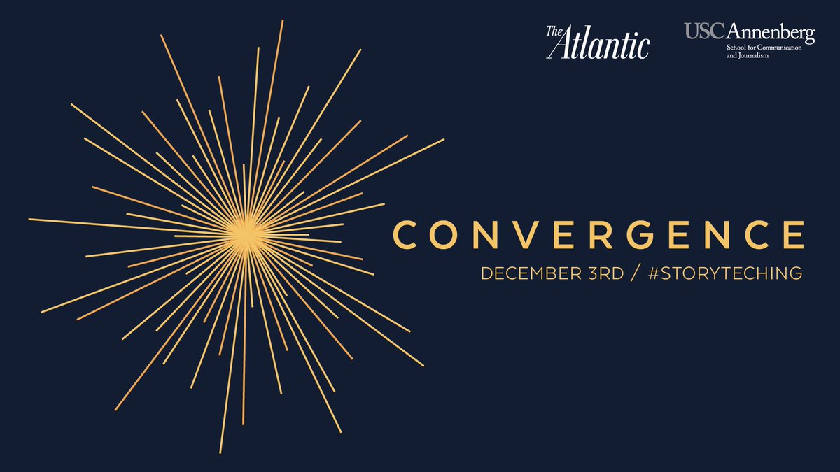 foratv's tweet photo. Tomorrow Hollywood meets Silicon Valley at @Atlantic_LIVE's Convergence summit https://t.co/3uGJZXOJhj #StoryTeching https://t.co/tRbOtyBTZT