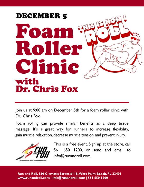 DowntownWPB's tweet photo. Get #rolling with Dr. Fox at #RunAndRoll (330 Clematis St.) on Dec 5 at 9 a.m. More info: (561)650-1200. https://t.co/Hh7EOcPEbU