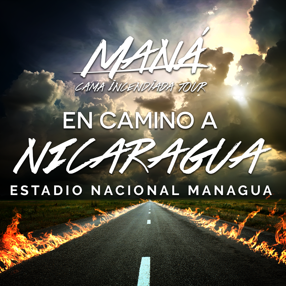 manaoficial's tweet photo. ¡Nicaragua, aquí vamos! #CamaIncendiadaTour 🔥 https://t.co/2ahrgcKILN