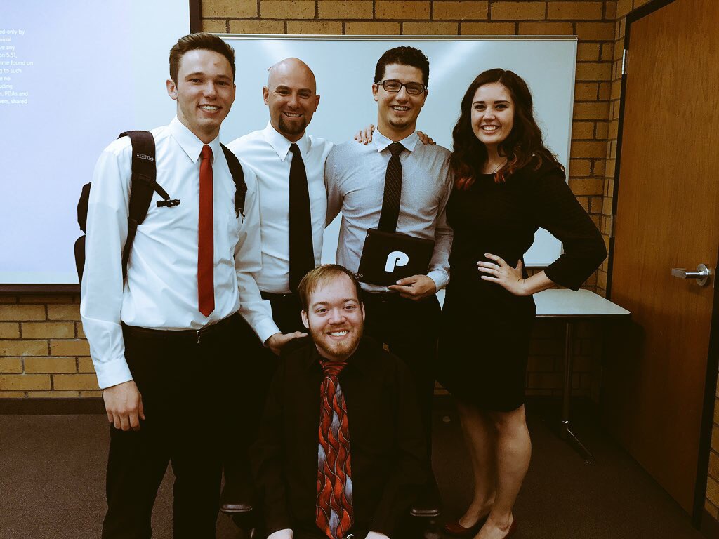 AbbieHodg's tweet photo. Major S/O to this amazing group of mine. Semester long projects are not fun, but these 4 sure were #Comm2300 https://t.co/T7njGKoB2Q