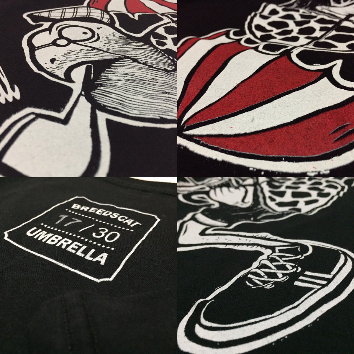 "UMBRELLA" DETILED AND NUMBERING. LIMITED HANDMADE 30 OF 30.