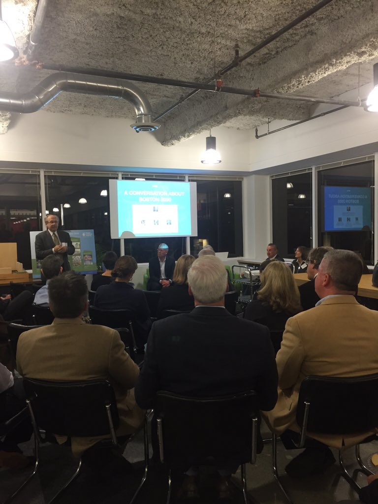 JSLSaba's tweet image. So excited for "A Conversation About Boston 2030"- nbbj's newest salon tonight led by Alex Krieger @NBBJDesign