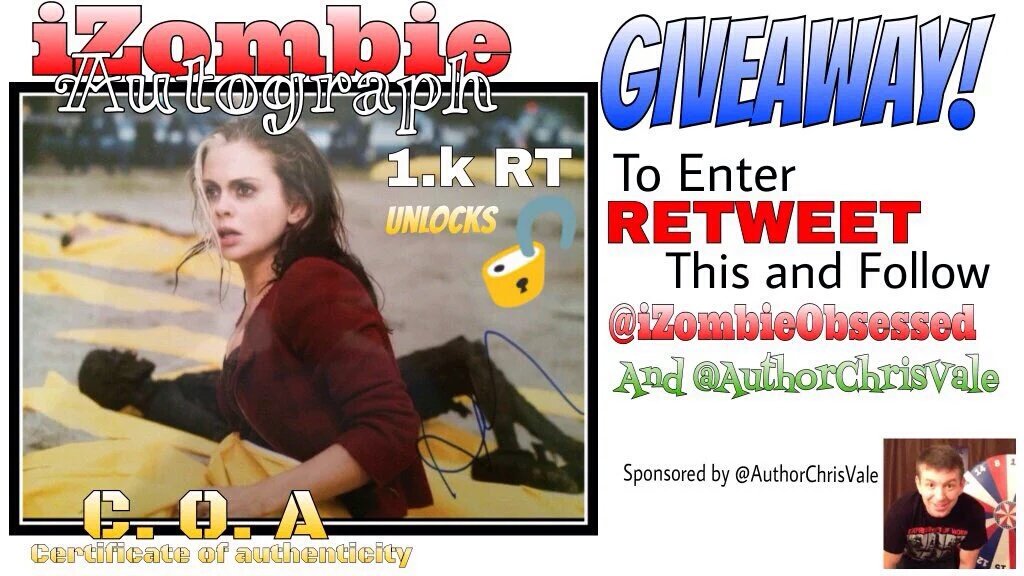 agathasgay's tweet photo. I really want win @iZombieObsessed @AuthorChrisVale cause I have an obsession with izombie #brainie https://t.co/j0FntkhfFn