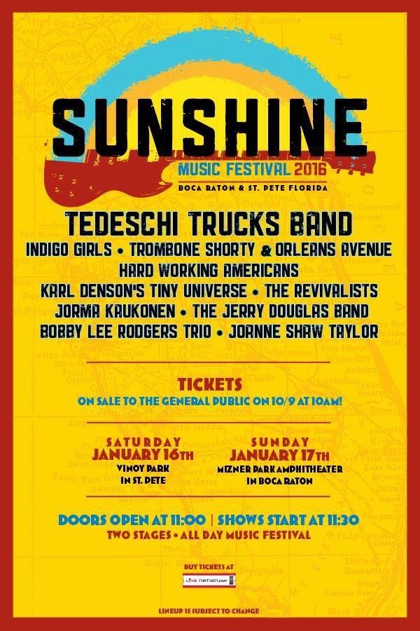 LiveNationSFL's tweet photo. Get jammy with @derekandsusan, @Tromboneshorty, @HWAmericans at #VinoyPark on Sat, 1/16 &amp; @miznerpark on Sun, 1/17! https://t.co/V0jAIyXrpj
