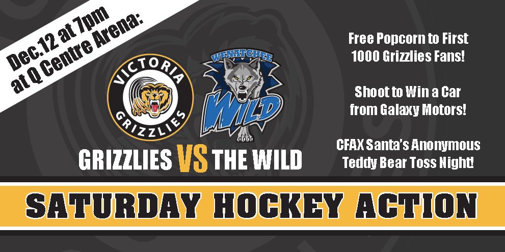 Get your Teddies Ready!! December 12 we face the @WenatcheeWild1 for our Teddy Bear Toss Night!