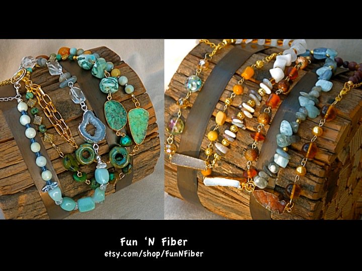 ZenCatPottery's tweet photo. Natural Stone & #Druzzy Wrist Wraps https://t.co/OSyED7Nx6H #DruzyJewelry #FunNFiber #IntegrityTT https://t.co/e19zwh1Lc8
