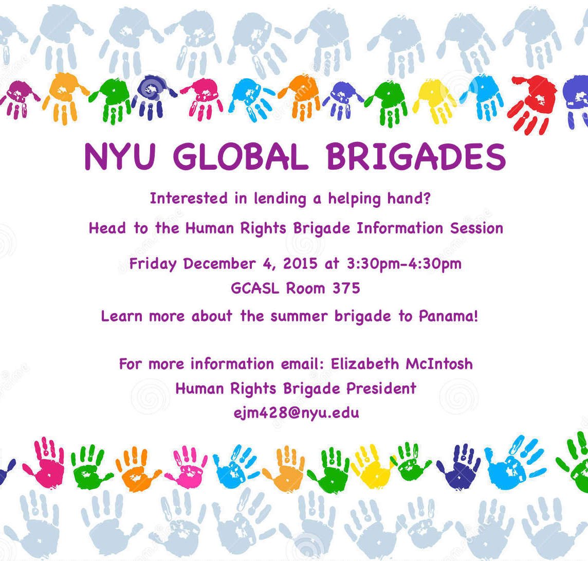 Interact 1st hand with Panamanian layers&amp;GB staff on the human rights brigade! Go to the meeting for more info