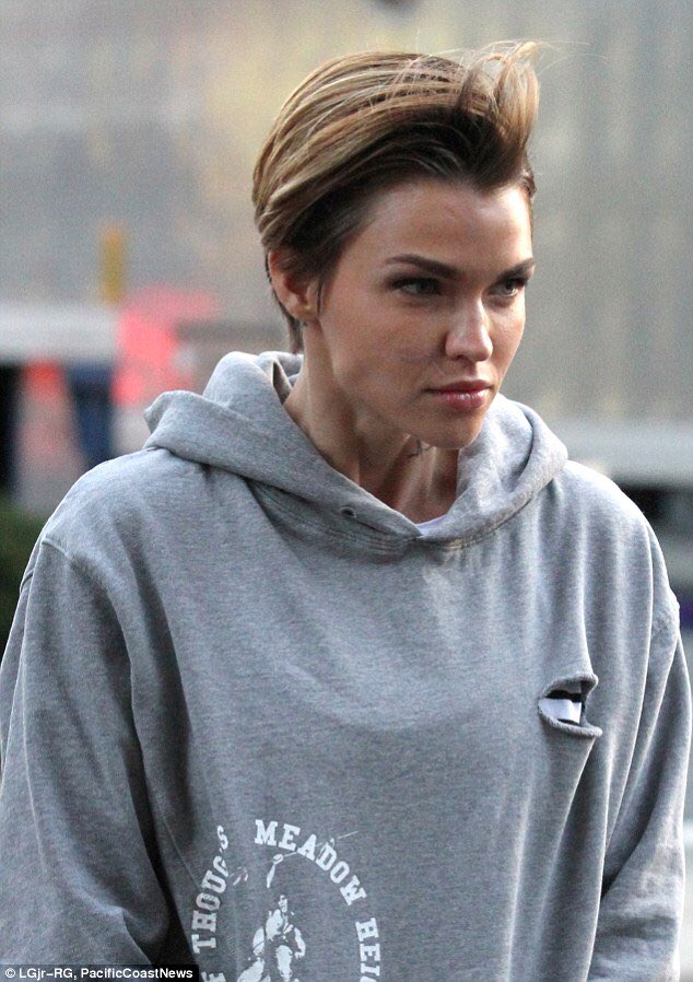 RRofficupdates's tweet image. You can see the scar on her face @RubyRose