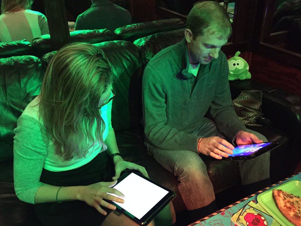 ZeptoLab's tweet photo. And now, the moment everyone has been waiting for! Testing Cut the Rope: Magic. #CTRMparty https://t.co/T1whluXhqX