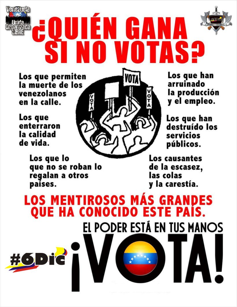 CheoRebelde's tweet photo. 🌟👍 #El6DYaVieneLlegando 👍🌟
#VenezuelaQuiereCambio
#VotaSinMiedo
#ElVotoEsSecreto
#DefiendeElVotoQueTuElegistes
#Vota https://t.co/9AeiF8yvws