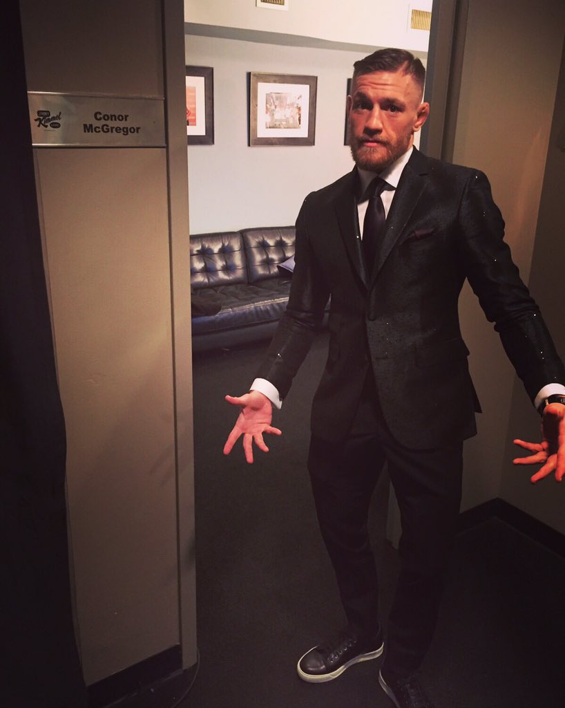 TheNotoriousMMA's tweet image. What's up Jimmy Kimmel!! 
#Shining