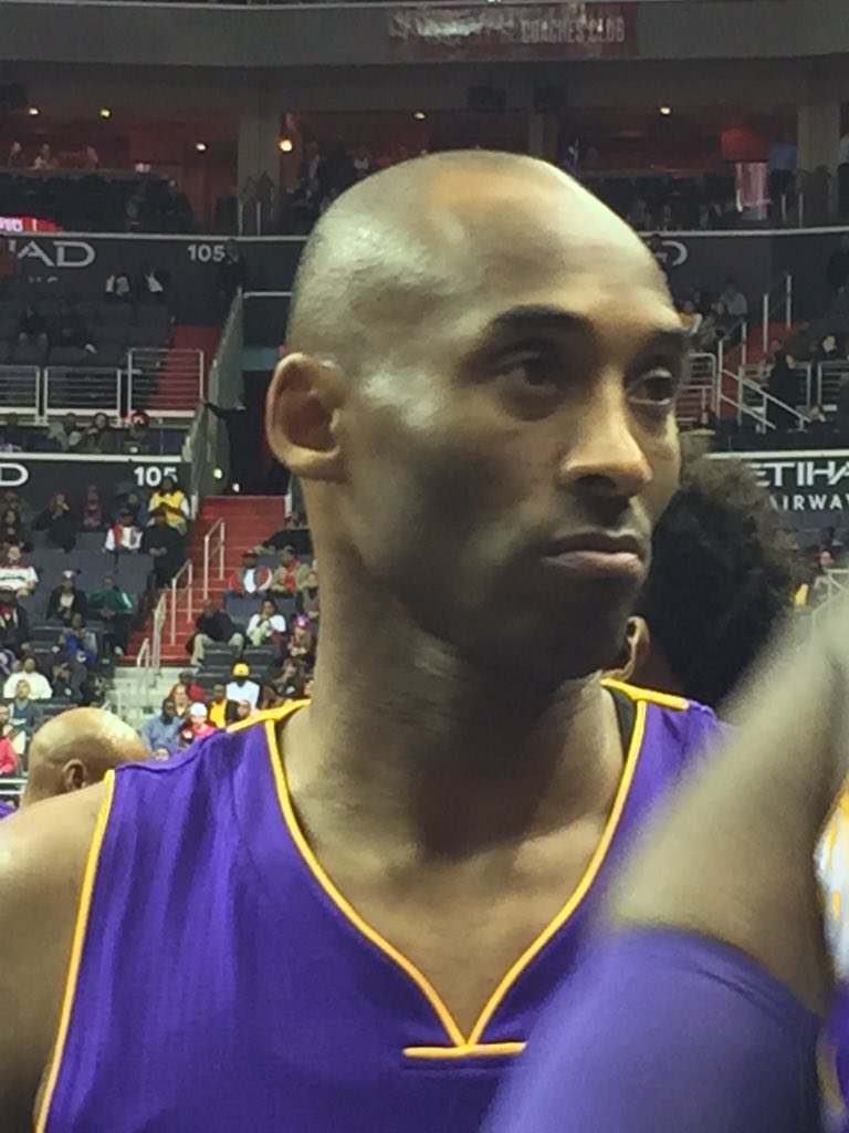 NatsNatitude's tweet photo. #Kobe faces of @kobebryant on his #FarewellTour in #DC! #KB34 #WizLakers #Wizards #RadioParty @davejsports @GCtalks https://t.co/lNLUxiD9qC