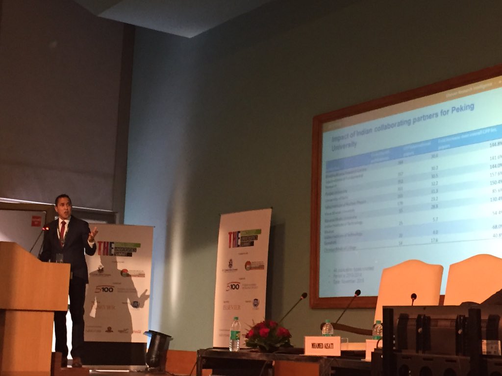 AKtokyo's tweet photo. M'Hamed Aisati of Elsevier on benefit of international collaboration - citation boost just a start #BRISCUS #JGU https://t.co/jAtBhahG1E