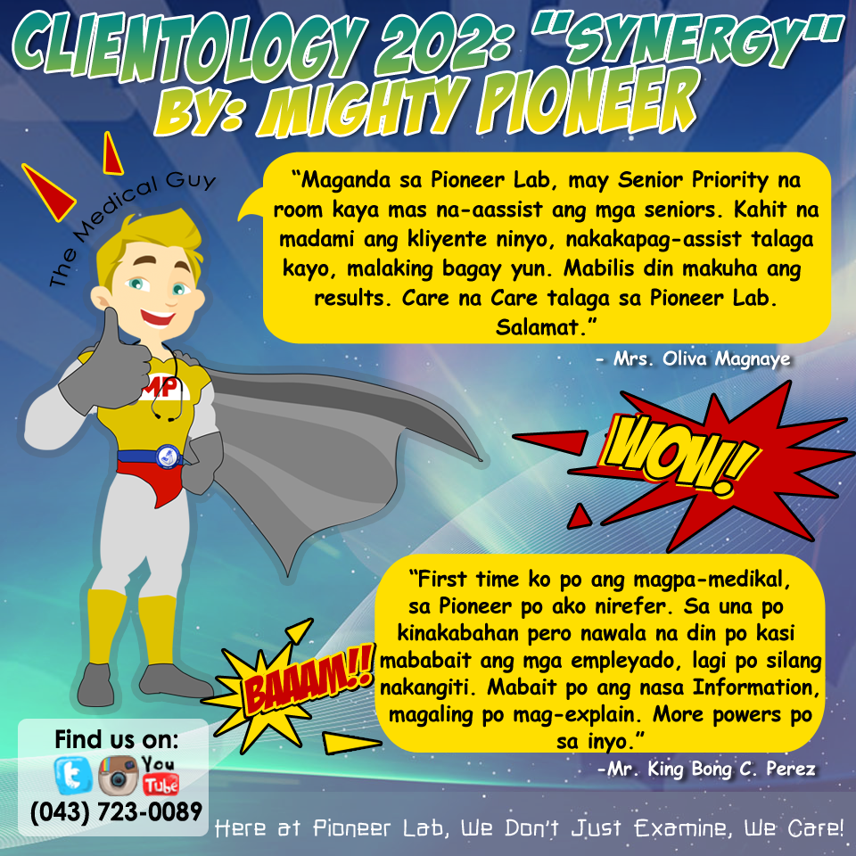 PioneerLab's tweet photo. Mighty Pioneer got AWESOME news! :)
#PCLMCI #PioneerLabPH #PioneerLabClientology #reviews #feedback https://t.co/O7sn6pfkhy