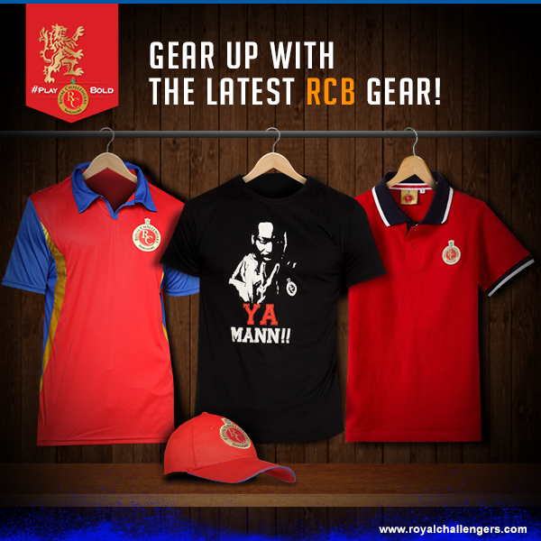 RCBTweets's tweet photo. Don’t just #PlayBold, #LookBold as well! Grab RCB’s latest gear here: https://t.co/jPmjfUu7GU https://t.co/VAe6n7pntV
