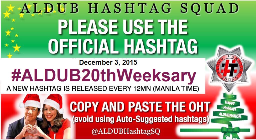 ALDUBHTSquad's tweet photo. Magandang umaga beautiful people! 

OHT -> #ALDUB20thWeeksary

Happy weeksary AlDub Nation!

ICW: @ALDUBHashtagSQ https://t.co/4FMPGWNMmd