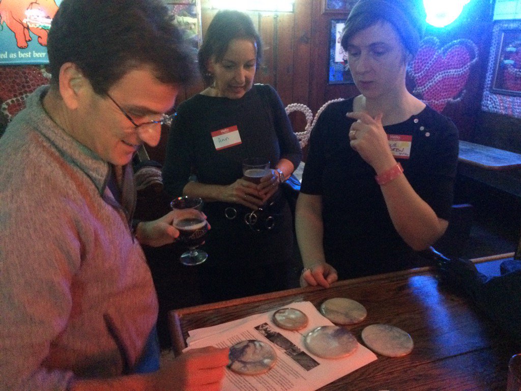 okellhammer's tweet image. #nodesnyc nodes and networks and slime moles. Natalie Anderson's slime mild ceramics.