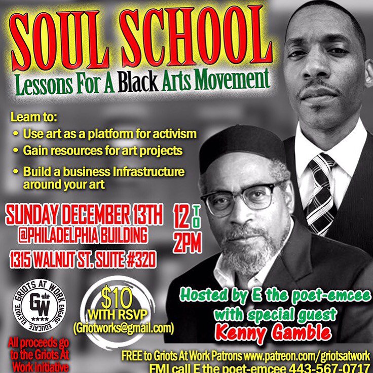 GRIOT_WORKS's tweet photo. BLACK ARTISTS! Register for SOUL SCHOOL https://t.co/UdkZOgbvwg https://t.co/7ur8S9aOgA