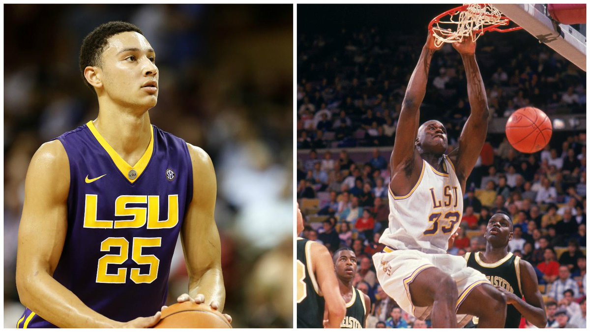 Ben Simmons is the 1st LSU player to score 43+ Pts in a game since Shaq in 1991.