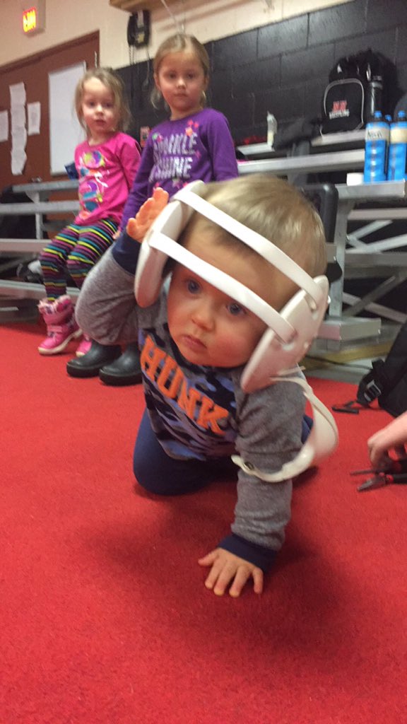 My future Chickasaw wrestler...and his supportive sisters!