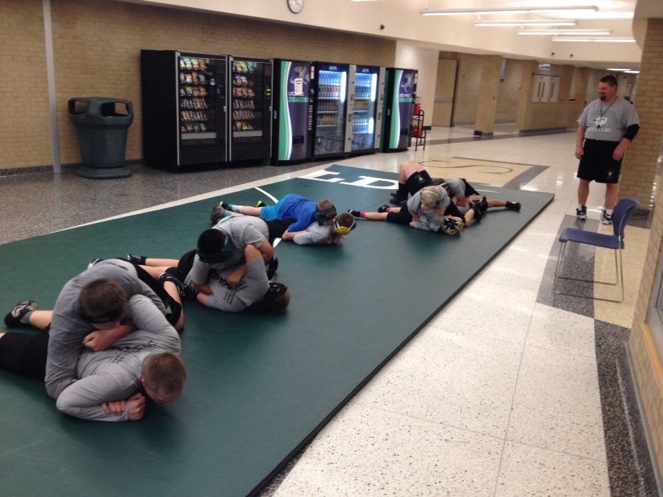 lmsactivities's tweet photo. Middle school wrestlers working hard today - big tourney at home Friday #golitch https://t.co/pRTgxUySRz