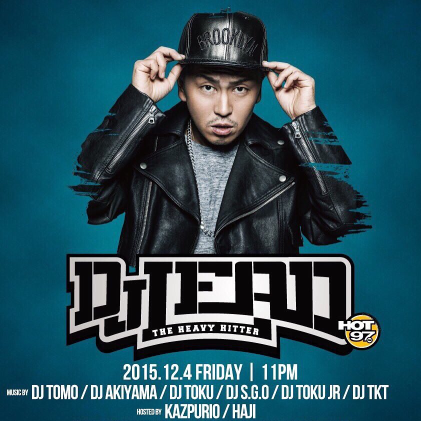 djakiyama's tweet photo. 12/4(fri)【SP GUEST】
DJ LEAD at ギャングスター・トーキョー
いよいよ明日‼︎
皆さん是非お越しください😁
1時までに入場された女性の方は絵麻のスタッフによるヘアメイクが無料で出来ますよ👌 https://t.co/i3qJPHWvzV